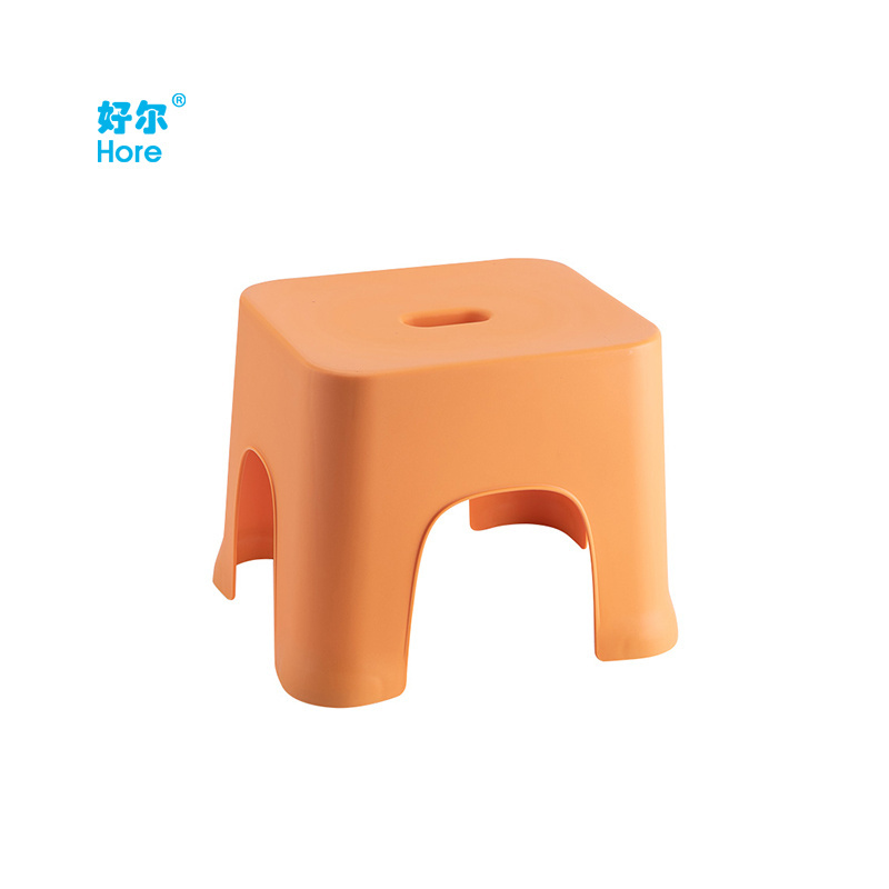 small plastic kids stool Square children's stackable bench with non-slip pads plastic kids stool