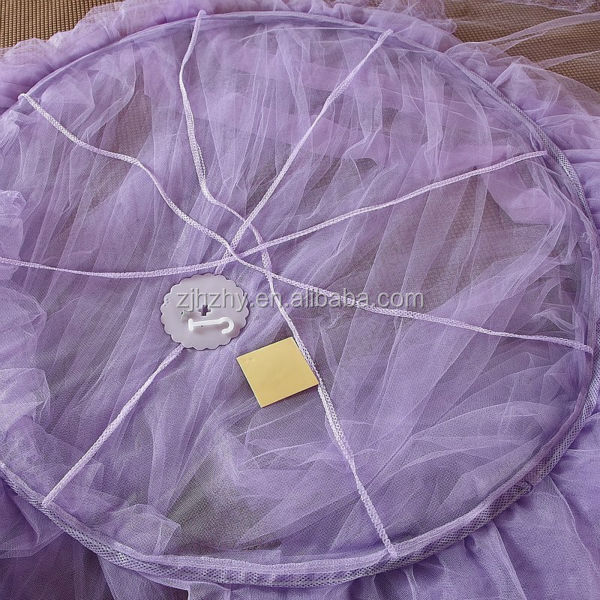 Purple princess mosquito net bed canopy  treated mosquito net in round