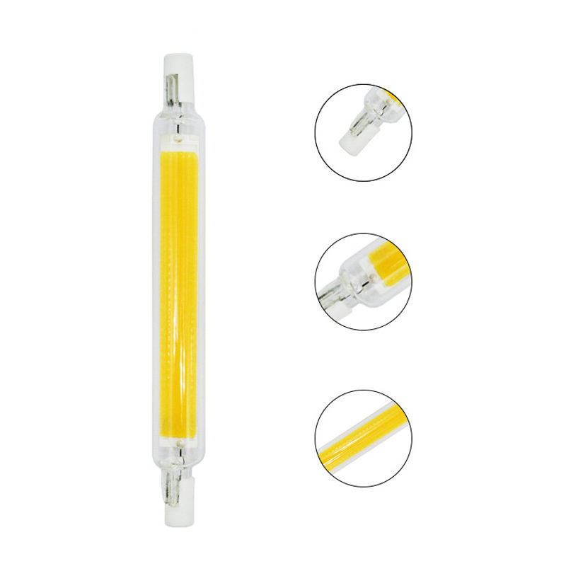 High-quality R7S Dimmable COB LED Bulbs 78mm118mm 5W 10W 20W for Lighting Floor Lamps Halogen Bulb Equivalent Double Ended