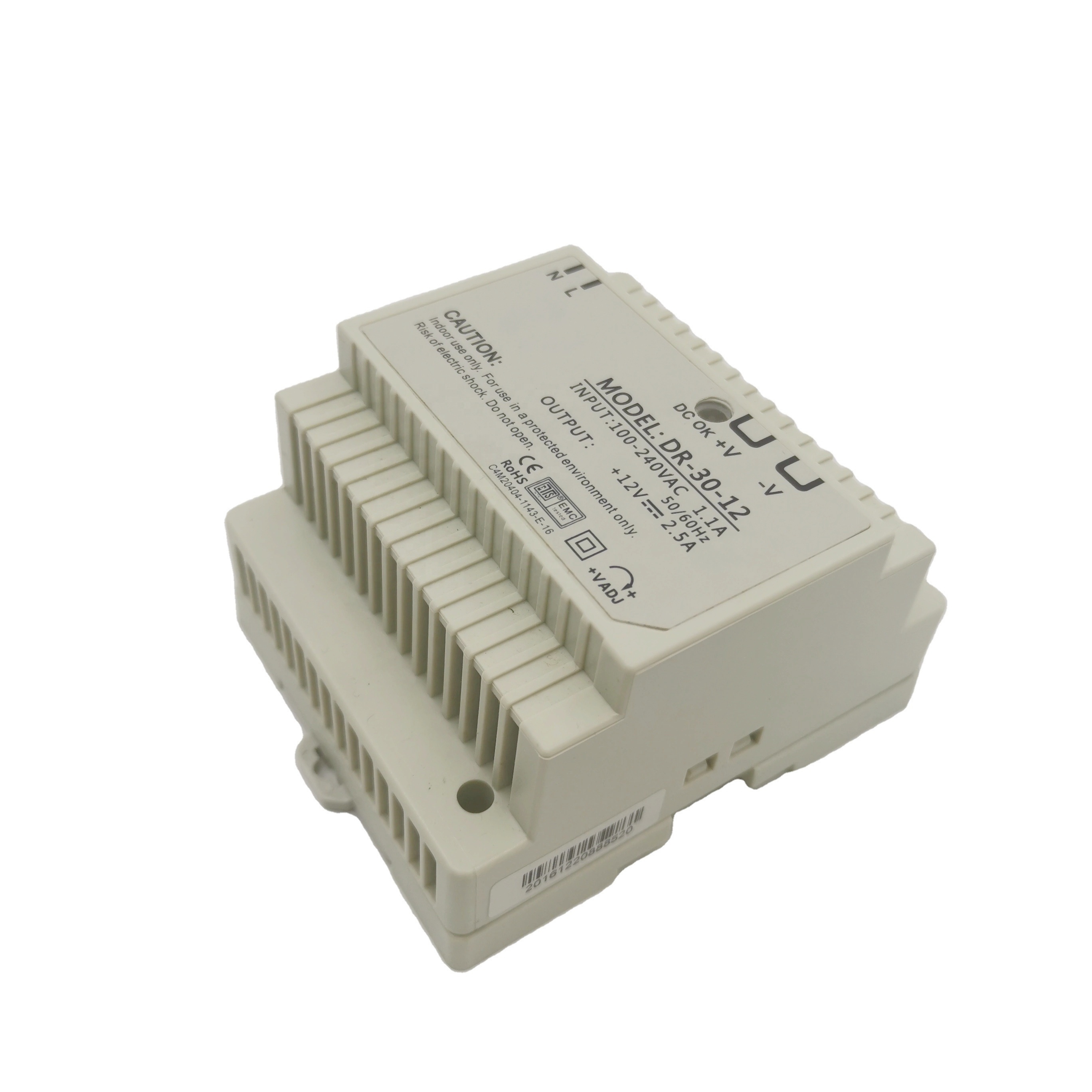 30w Single output Din Rail Switching Power Supply DR-30-12/24  12V 2.5A SMPS 24V 1.3A dc transfer switch