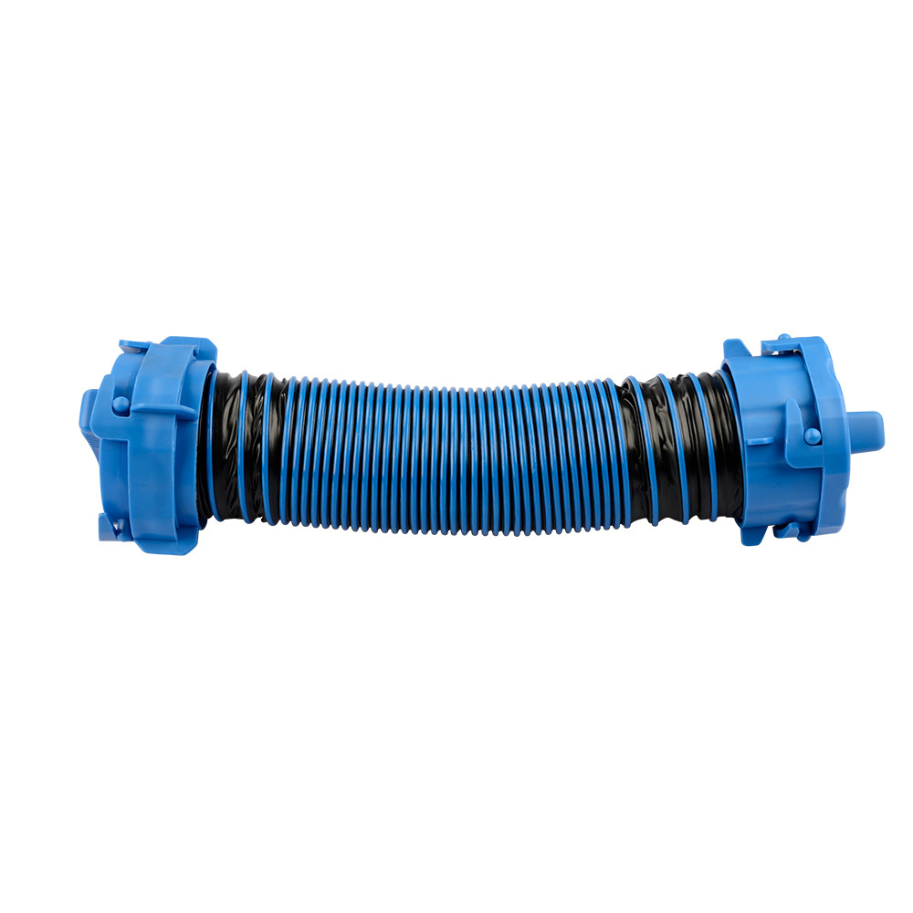 RVMATE 9024KT-1590 15' Sewer Hose Extension - Heavy Duty Design with Pre- Attached Swivel Lug and Bayonet Fittings