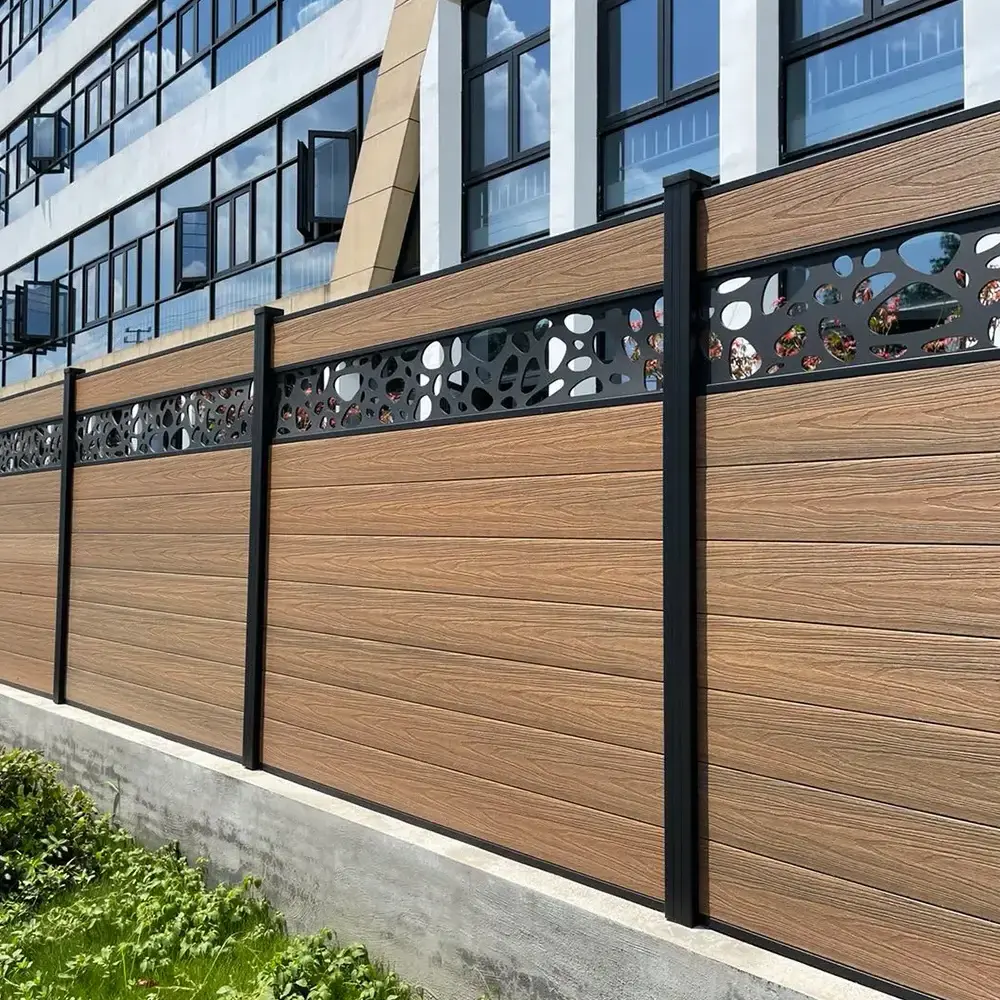 Natural-Looking WPC Wood-Plastic Simulated Stone fences for houses Walls with Classic Appeal