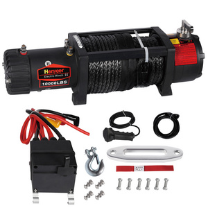 RTS Offroad 4WD Accessory Aluminum Hawse Fairlead Recovery Rope Pulling Winch 12v Motor Electric Winch for Car