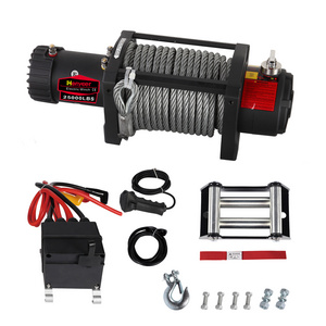 RTS Popular 4x4 Electric Recovery Truck Winch 24 Volt 25000lb Steel Cable 12v Electrical Winches for Heavy loads