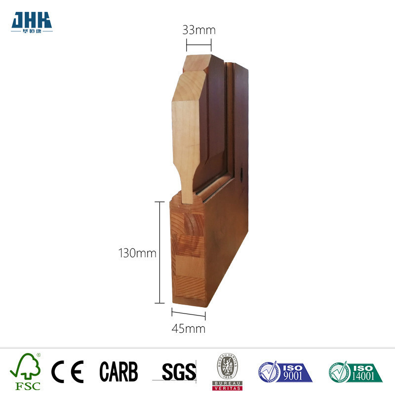 JHK-Arch Door China Solid Wood Mahogany  latest simple design wood door Real wood door Painted Good quality for Hotel use