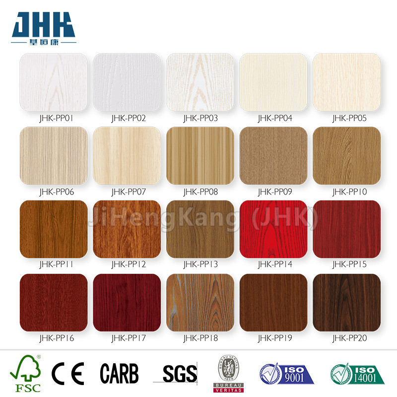 JHK-P10 two panel wooden swing door PVC Sliding Door Track modern interior doors Good quality