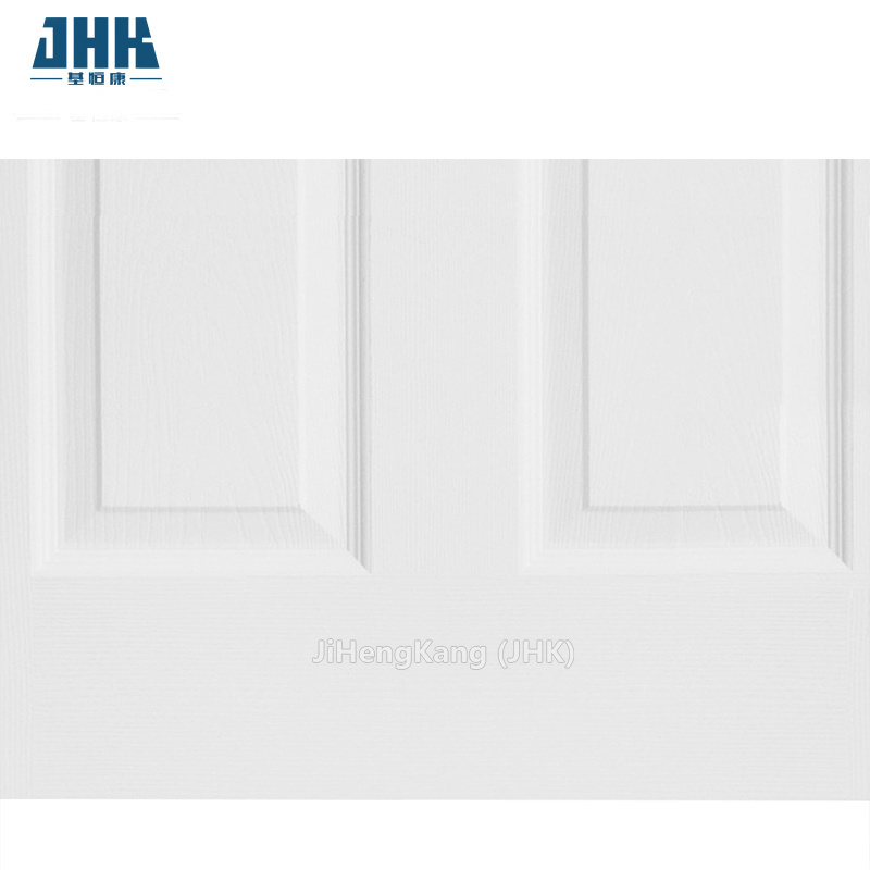 JHK-006 White Primer Wood Grain 6 panel Colonist White primed door panels for sale Wood Door Skin Door plank of craftsmen