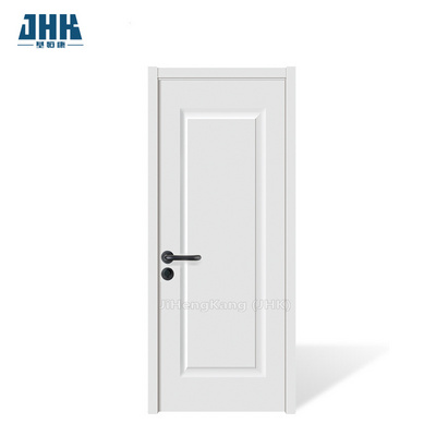 JHK-001 White Primer Smooth 1 panel custom doors  HDF Door plank of craftsmen wooden swing door Good quality