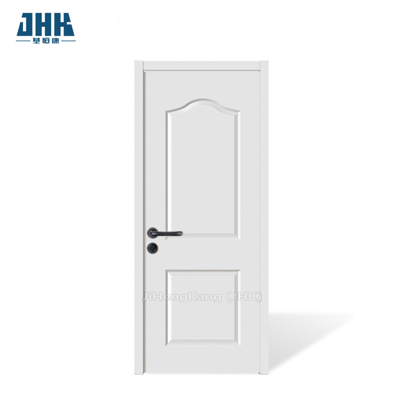 JHK-002-WG White Primer Wood Grain custom doors White primed door interior panels for sale Door plank of household  Good quality