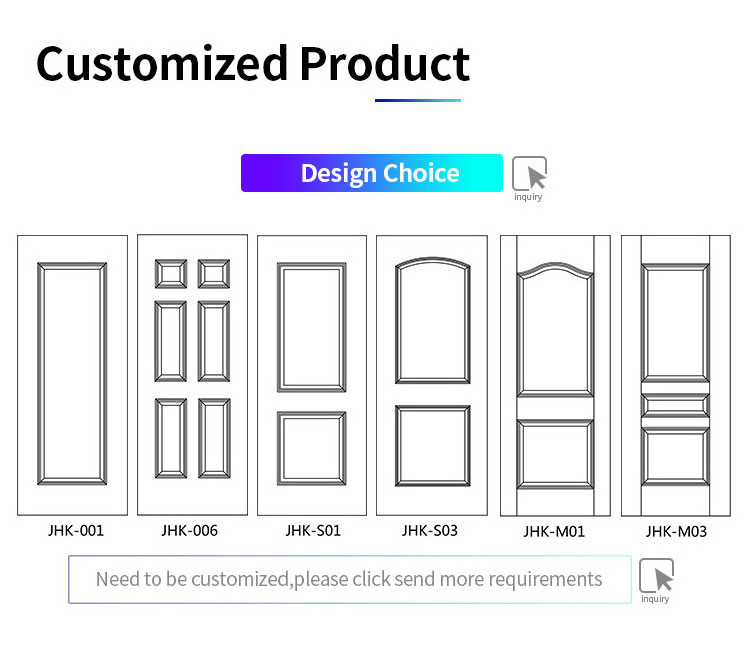 JHK-008-2 N-ash texture  Veneer door panel doors for houses interior door skin  for houses Good quality for Hotel
