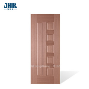 JHK-010 EV-sapele texture wooden swing door Wood grain door skin Natural bark  Good quality for Hotel