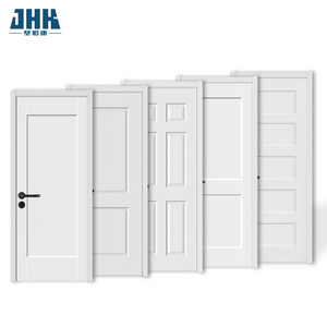 JHK MDF HDF White Primer Hollow Core Solid Core Wooden Interior Doors unfinished