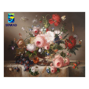 JiangXing  factory direct hight quality Full Drill Crystal Rhinestone wonderful wall art Flower DIY diamond painting