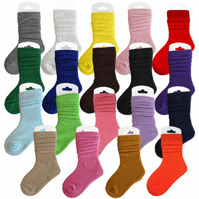 JIANI Wholesale Kids Slouch Socks Cotton Slouch Socks For Children Colorful Slouch Socks