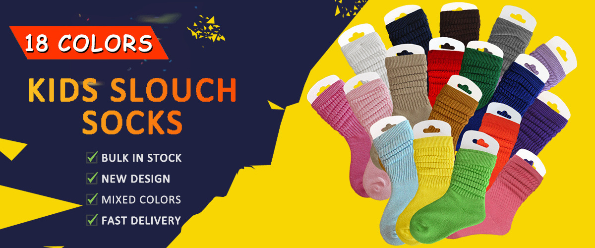 JIANI Wholesale Kids Slouch Socks Cotton Slouch Socks For Children Colorful Slouch Socks