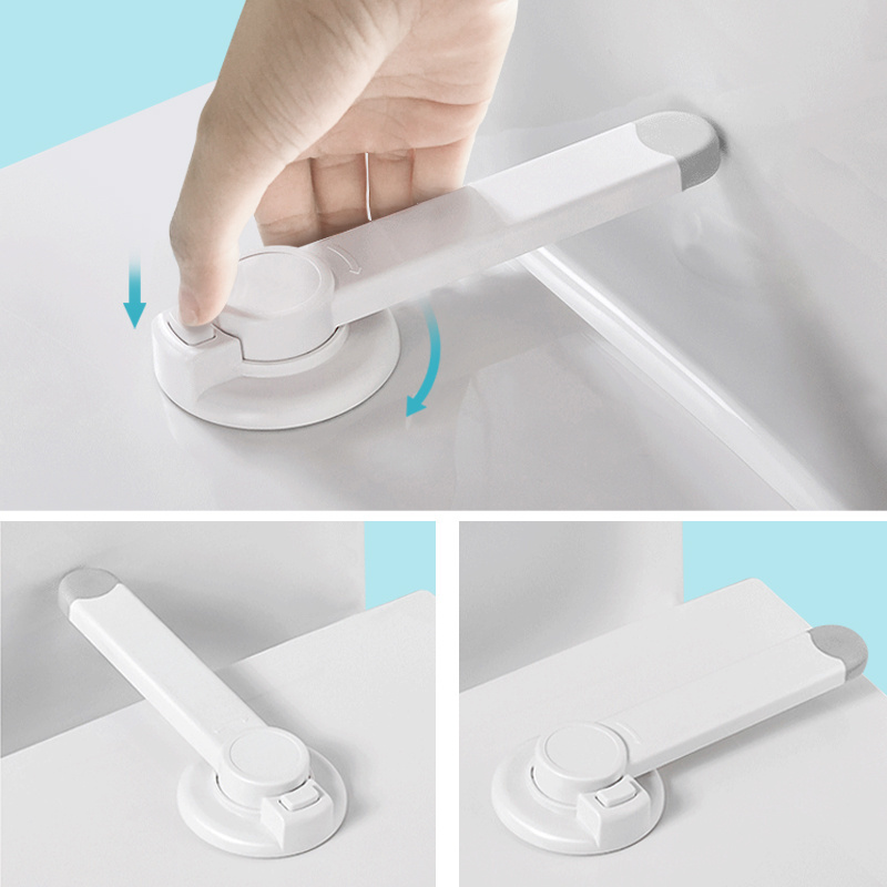 Child Safety Toilet Lock, Ideal Baby Proof Toilet Seat Lock with 3M Adhesive