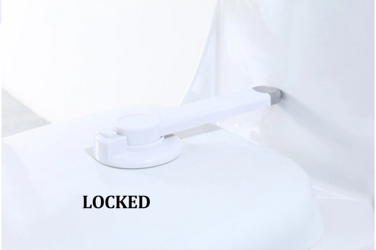 New Trends Baby Toilet Safety Locks Child Proof Toilet Seat Cover Locks with 3M tape