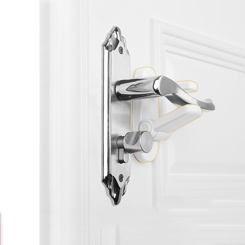 Self-adhesive Baby Safety Lever Proofing Door Handle Locks for Child Door Handle Locks Use 25-35 Days Acceptable All-season