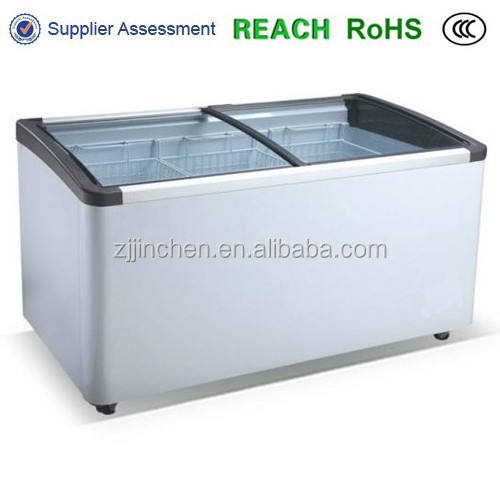 High Quality Best Price Double Sliding Door Ice cream Chest Freezer