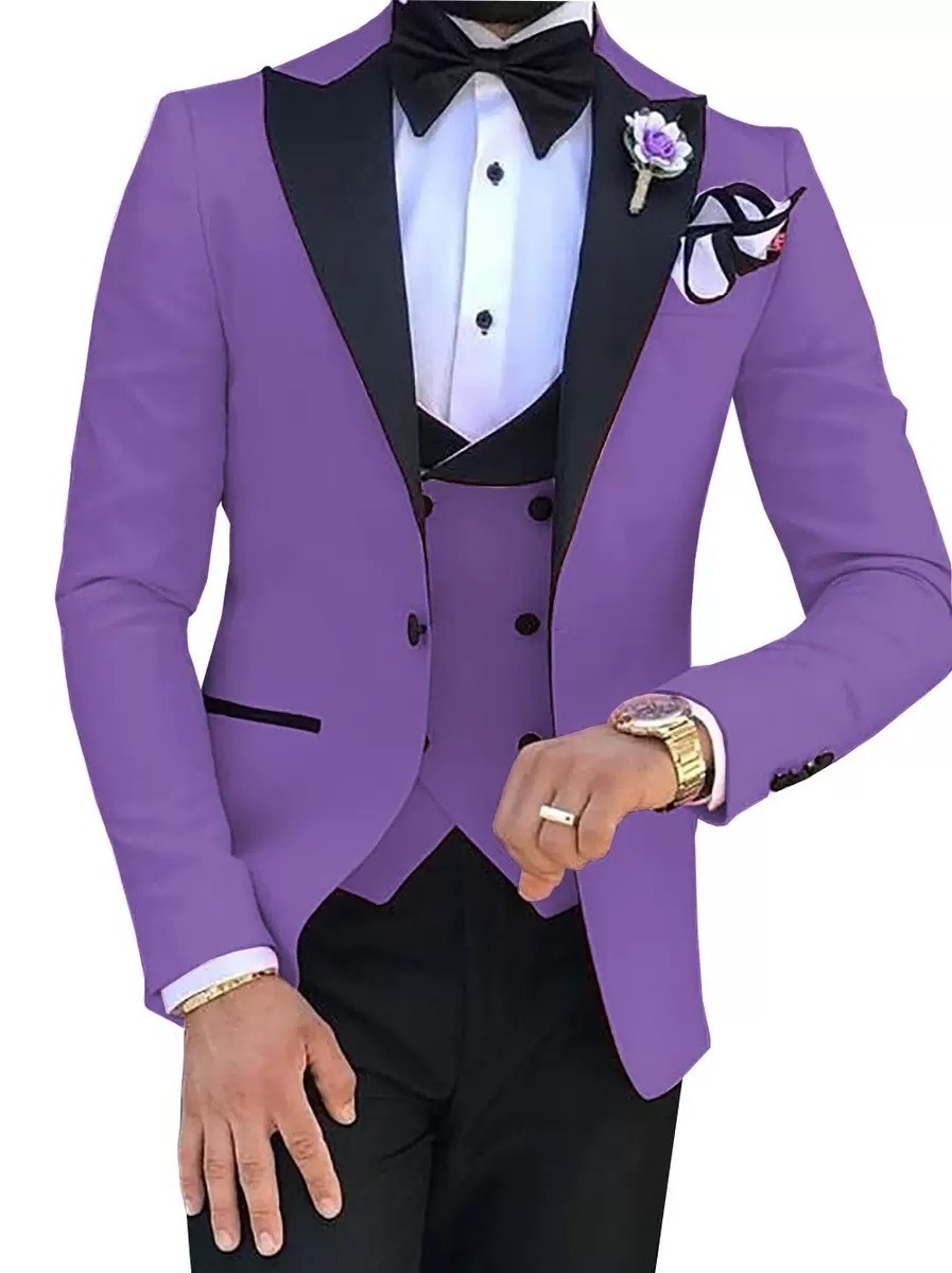 Casual Business Groom Dress 3 Pieces Latest Mens Suit Designs Suits for Men Double Breasted Men's Suits