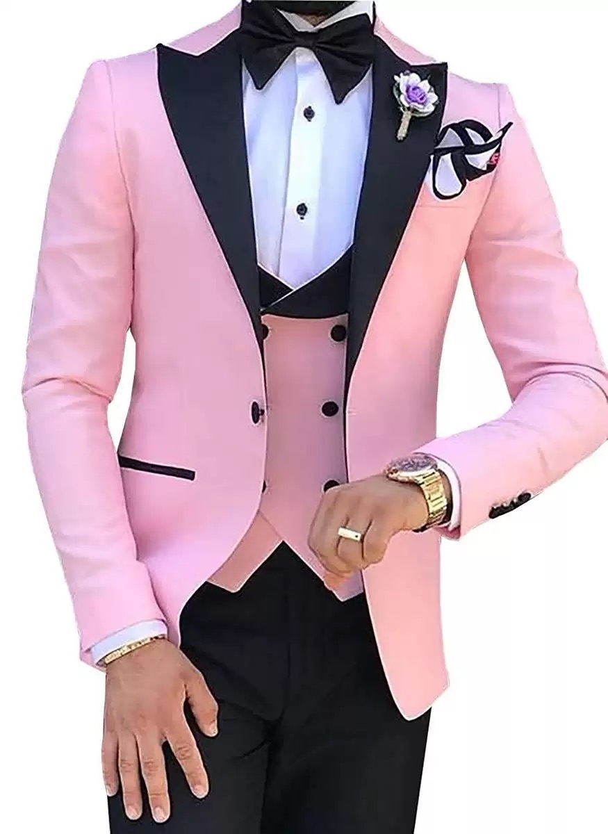 Casual Business Groom Dress 3 Pieces Latest Mens Suit Designs Suits for Men Double Breasted Men's Suits