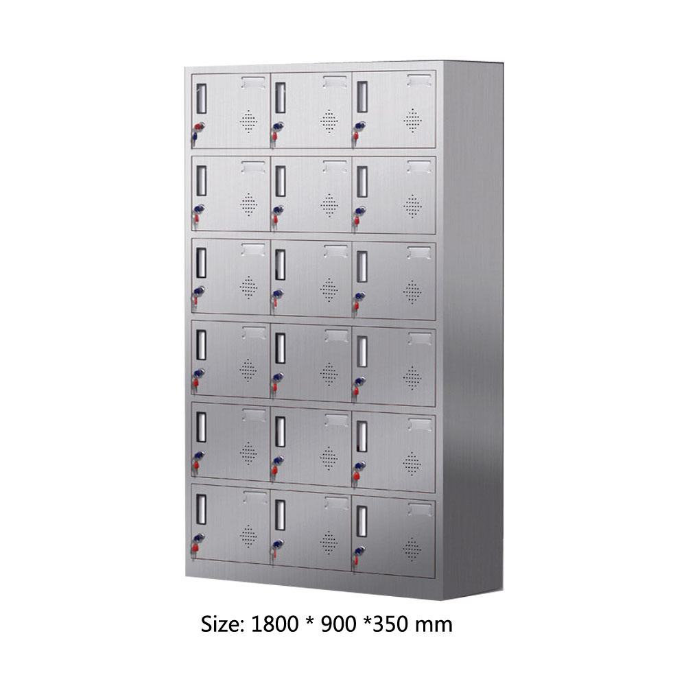 JINGYE 18 Door Mechanical Key Lock Closet Cabinet/Cloth Cabinet Wardrobe/Cheap Pantry Cabinet