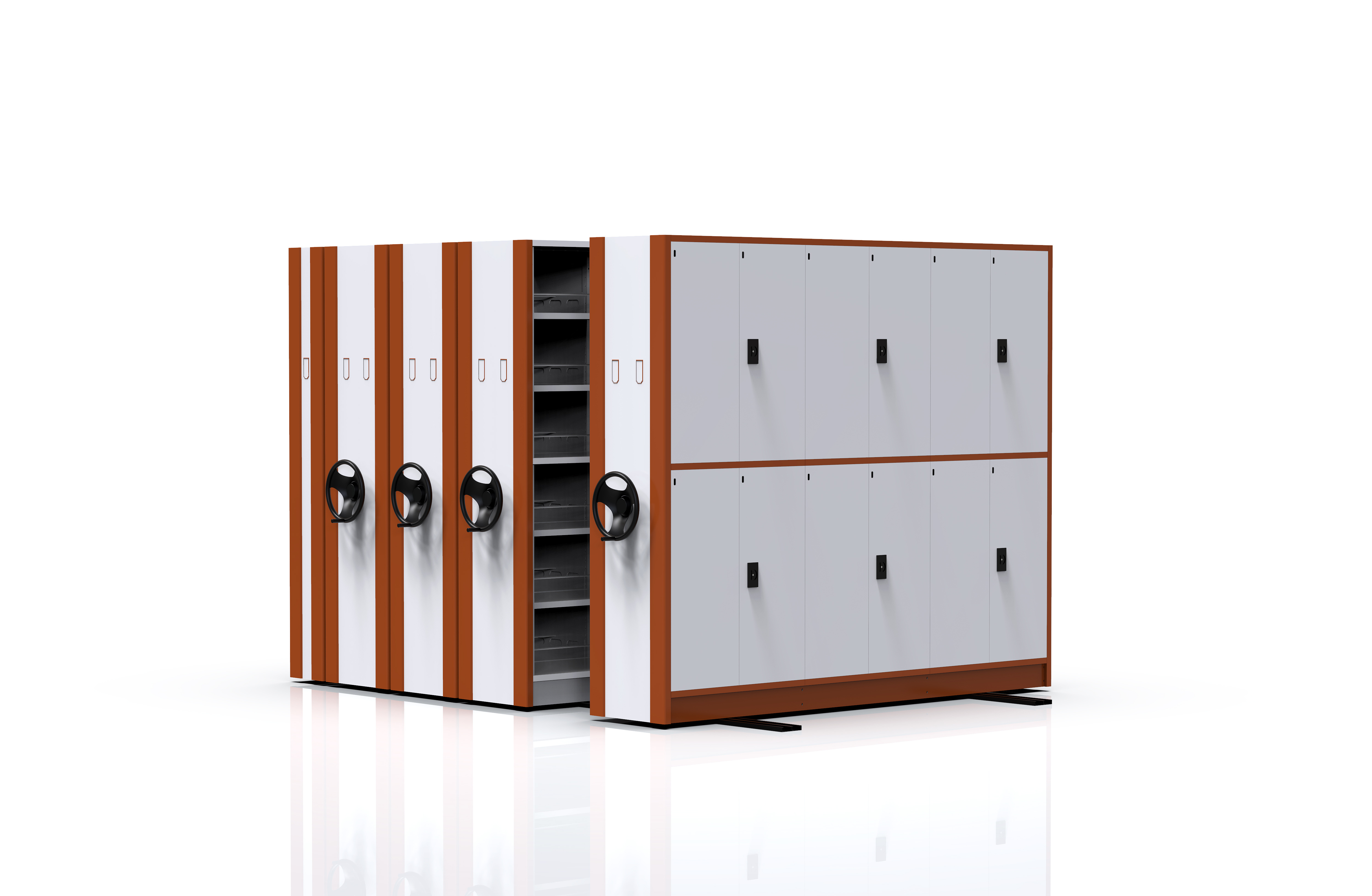 Removable Moving Archive Cabinet Steel Dense Rack Shelf Shelving File Filing storage System