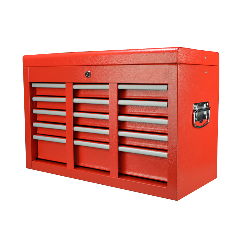 Promotion 15 Drawers Garage Storage Tool Cabinet With Mechanic Trolley On Wheels