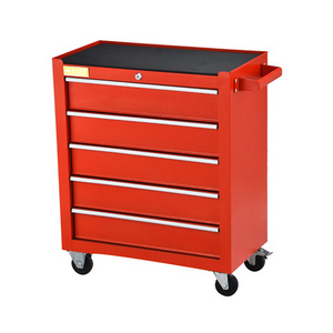 High Quality 5 Drawers Tool Trolley With 10 Inch Ball Bearing Slides