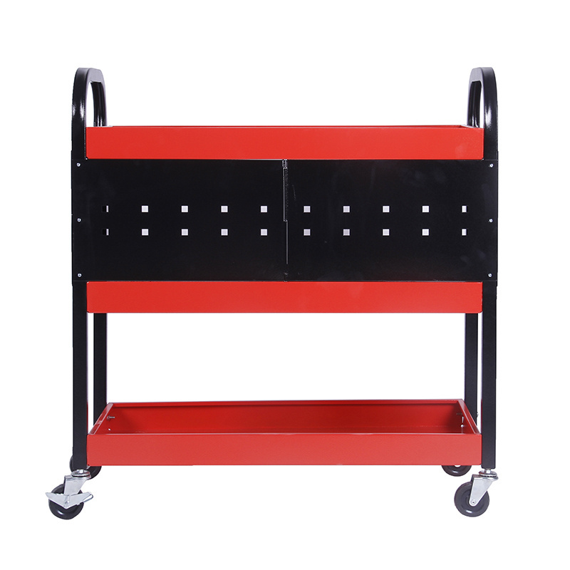 3 Tier Car Wash Detail Trolley with Side Hanging Plate & Hooks