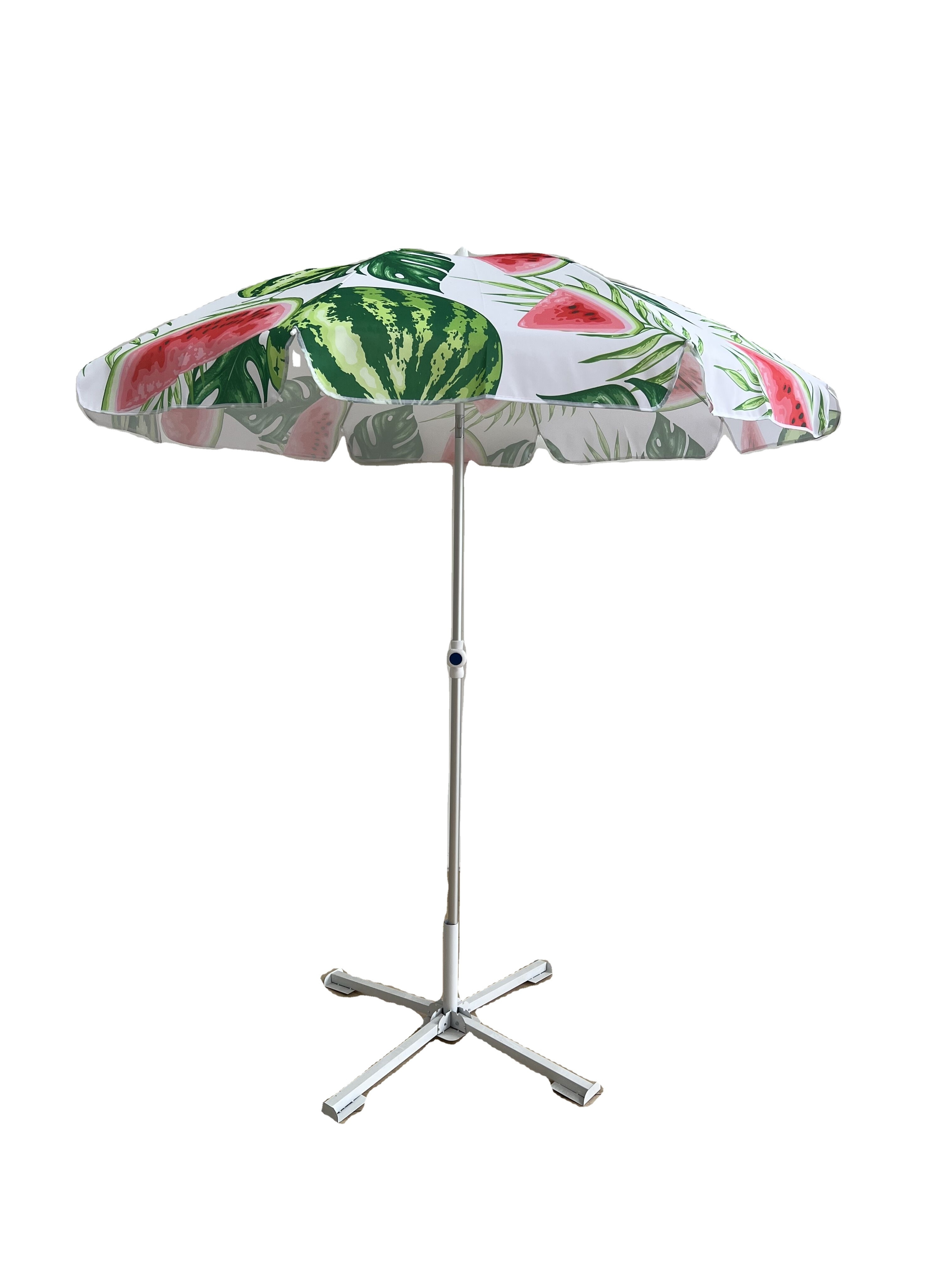 Beach Umbrella Travel Polyester Contemporary Wind Proof Umbrella Outdoor Sun Umbrella