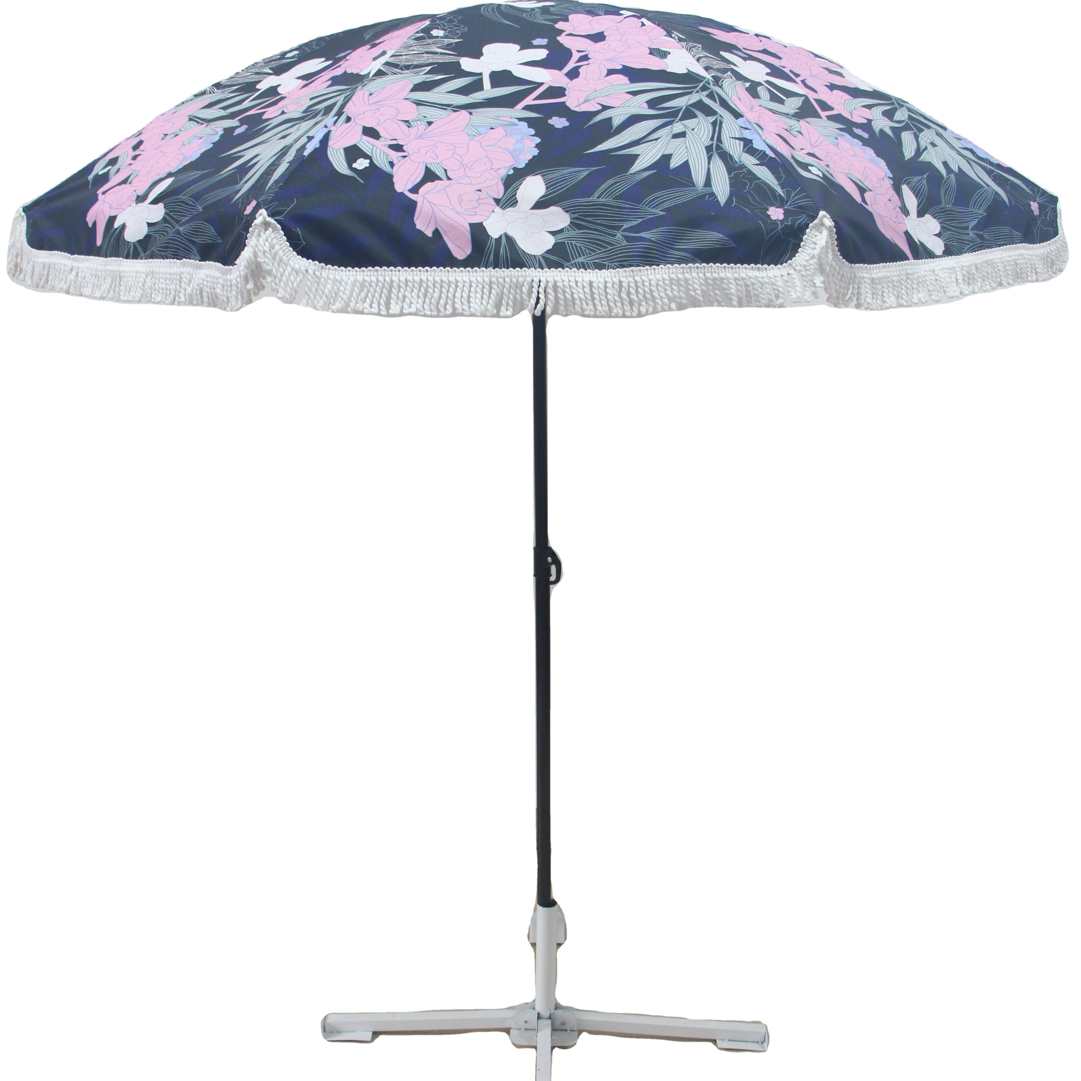 Selling Well Promotional Large Parasol Beach Umbrella Heavy Duty Manual Open Comercial Sun Umbrella for Beach Outdoor Furniture