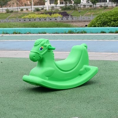 Kindergarten plastic rocking horse wooden horse indoor thickened mount toys for children toy rocking horse Swing car toddler toy