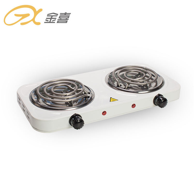 JX-6245B Auto-thermostat Double Coil Burner 120V Electric Stove