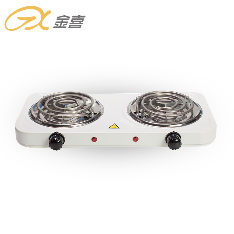 JX-6245B Auto-thermostat Double Coil Burner 120V Electric Stove