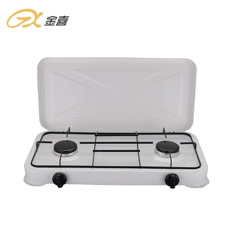 High Quality Portable Camping Double Burner Table Gas Stove Stand For Home Use