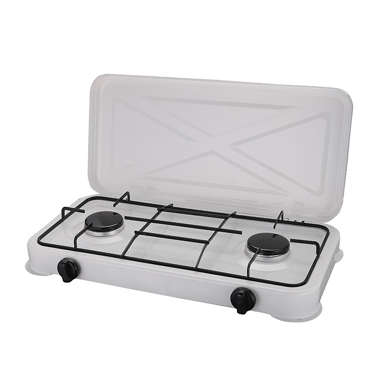 High Quality Portable Camping Double Burner Table Gas Stove Stand For Home Use