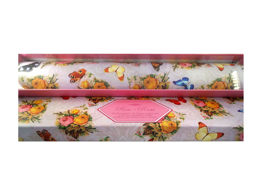 Designer wardrobe closet scented drawer liners