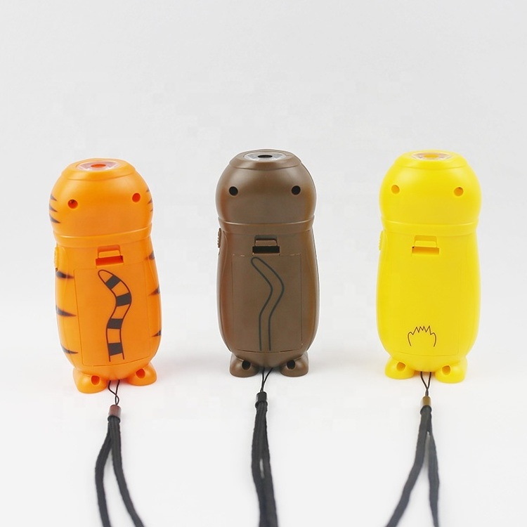 Operated by battery power Cheap Handheld safty Lovely animal shaped cartoon handy Flashlight Lamp Led Torch Light Lantern