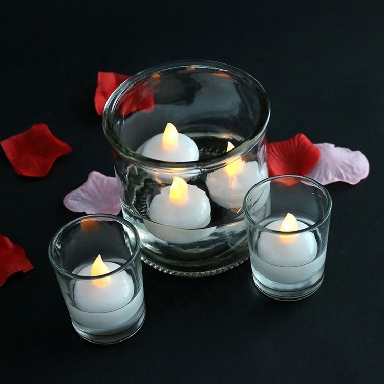 Water Activated Candles Wholesale Flameless Micro Mini Battery White Lantern Floating Led Tea Light for wedding