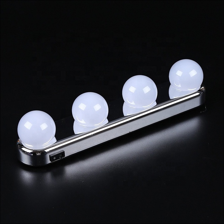 As seen on TV portable vanity makeup  4 bulbs led mirror light