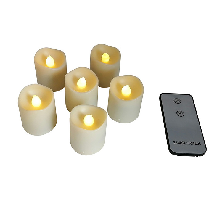 China small flameless flicker tealight remote control led candle light