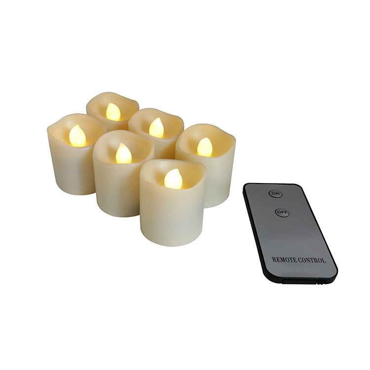 China small flameless flicker tealight remote control led candle light