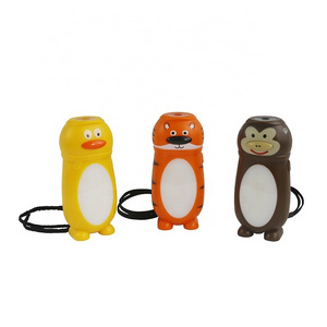 Operated by battery power Cheap Handheld safty Lovely animal shaped cartoon handy Flashlight Lamp Led Torch Light Lantern