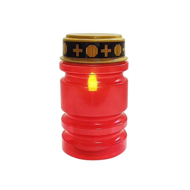 Newish Outdoor Battery Electric Prayer Candle for Memorial Cemetery  Religious Waterproof Grave LED Candle