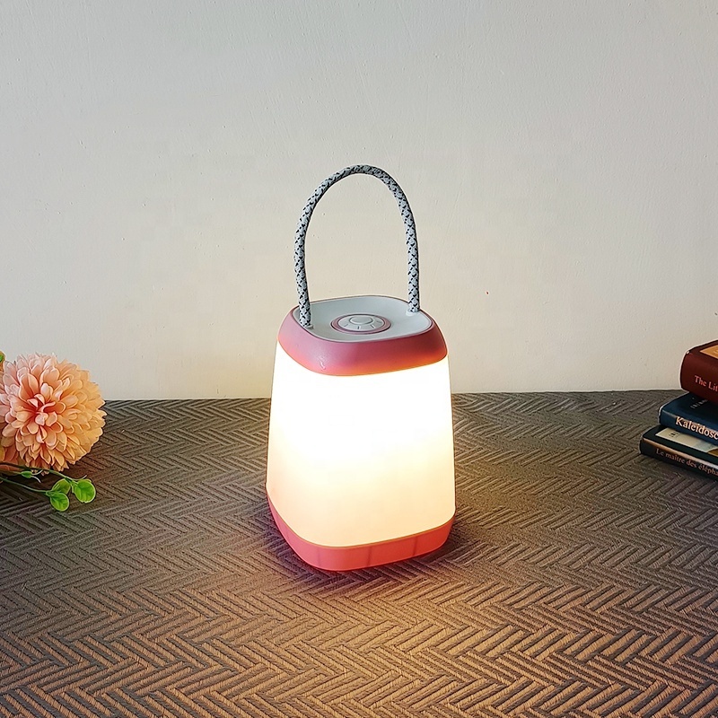 Hot Sale Classic Tent Camping Lantern Small Cute LED Night Light Battery Operated Portable Hanging Stand Night Lamp