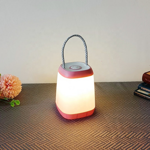 Hot Sale Classic Tent Camping Lantern Small Cute LED Night Light Battery Operated Portable Hanging Stand Night Lamp