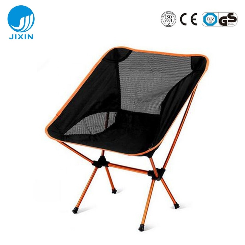 New arrival Outdoor camping fishing chair light weight portable half moon chair aluminium fishing chair