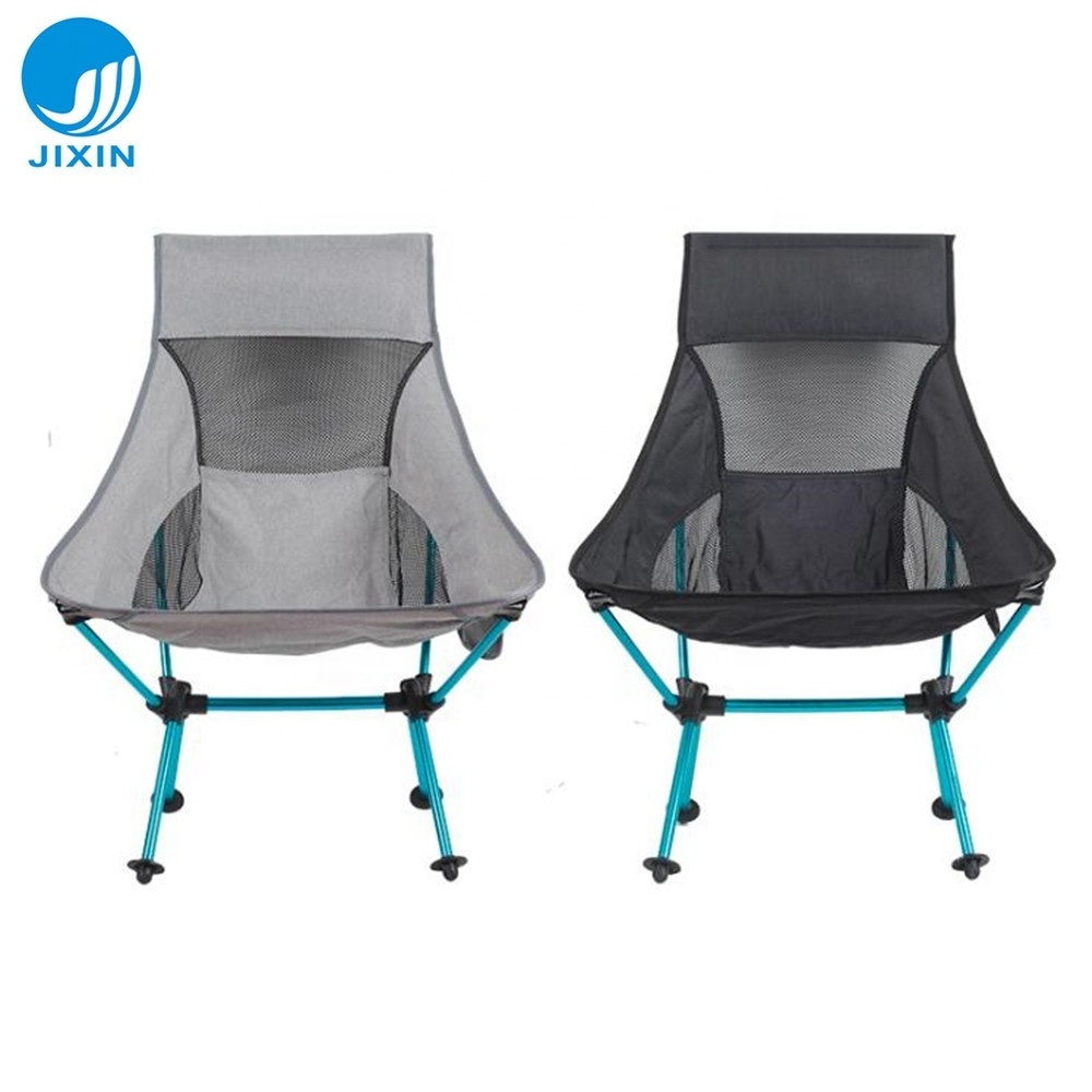 New arrival Outdoor camping fishing chair light weight portable half moon chair aluminium fishing chair