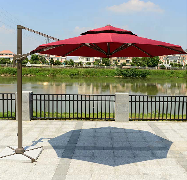 Outdoor furniture garden patio furniture sunshade waterproof UV protect umbrella parasol patio umbrella with heavy base